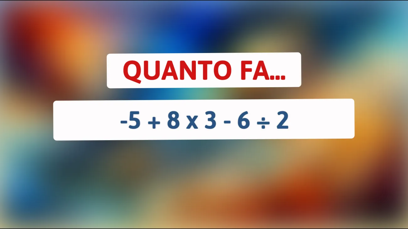 \"Il Rompicapo Matematico che Solo i Veri Geniali Riuscono a Risolvere: Accetti la Sfida?\""