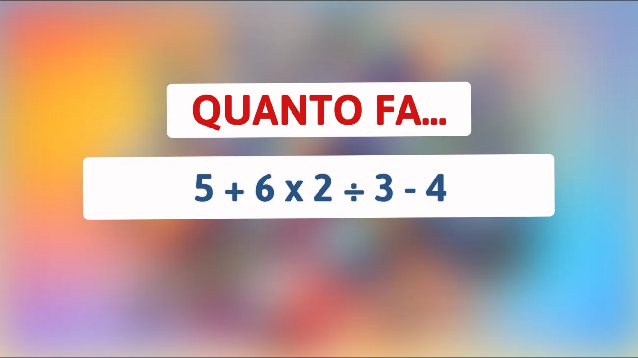 Sfida la tua mente geniale con questa semplice ma ingannevole equazione matematica: riesci a risolverla correttamente?"