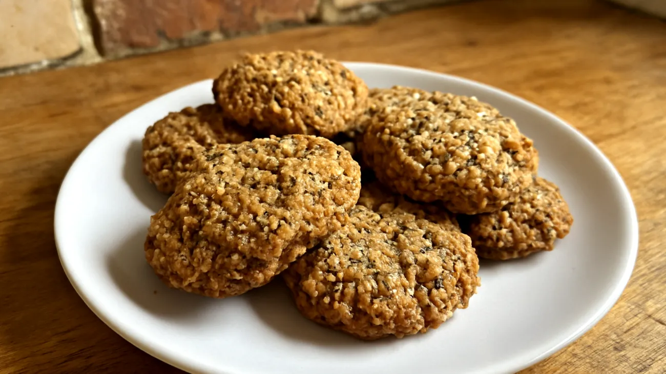 Biscotti di avena e semi di chia fatti in casa"