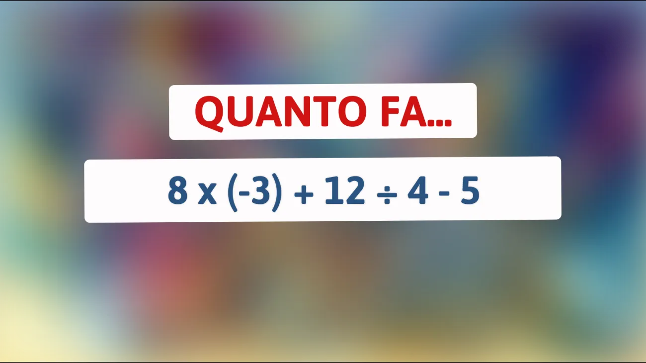 Scopri se sei un vero genio risolvendo questo indovinello matematico che spaventa il 90% delle persone! Sei tra la minoranza brillante?"