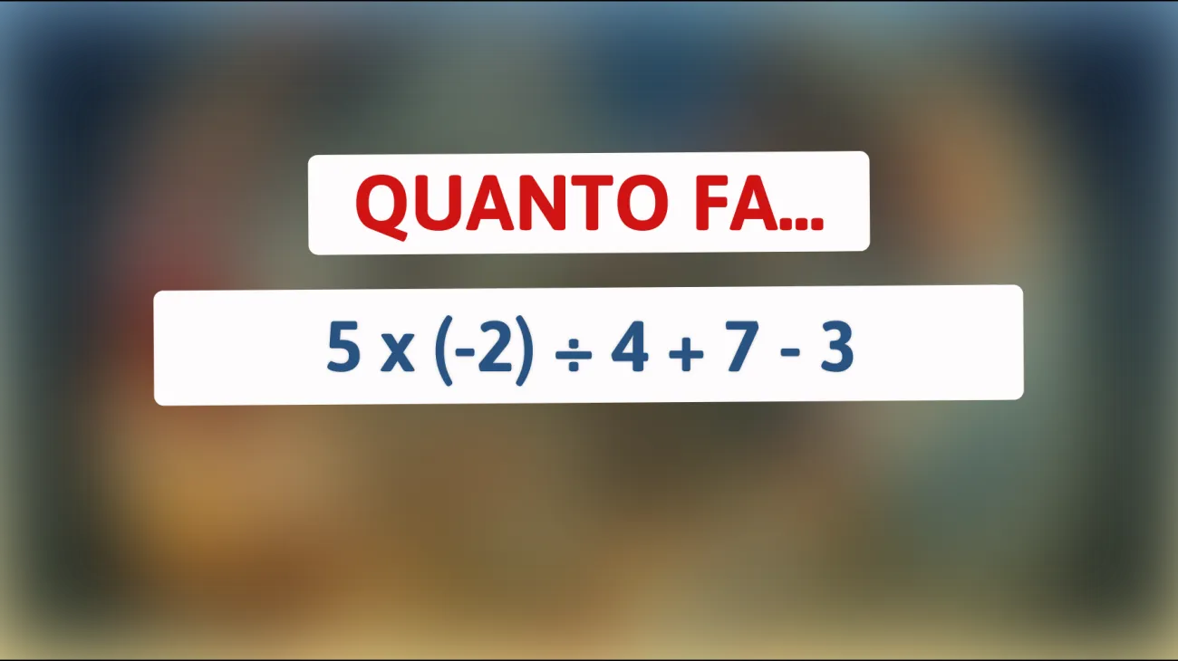 Sfida te stesso: solo i veri geni trovano la soluzione a questo intricato problema matematico! Prova se ci riesci anche tu!"