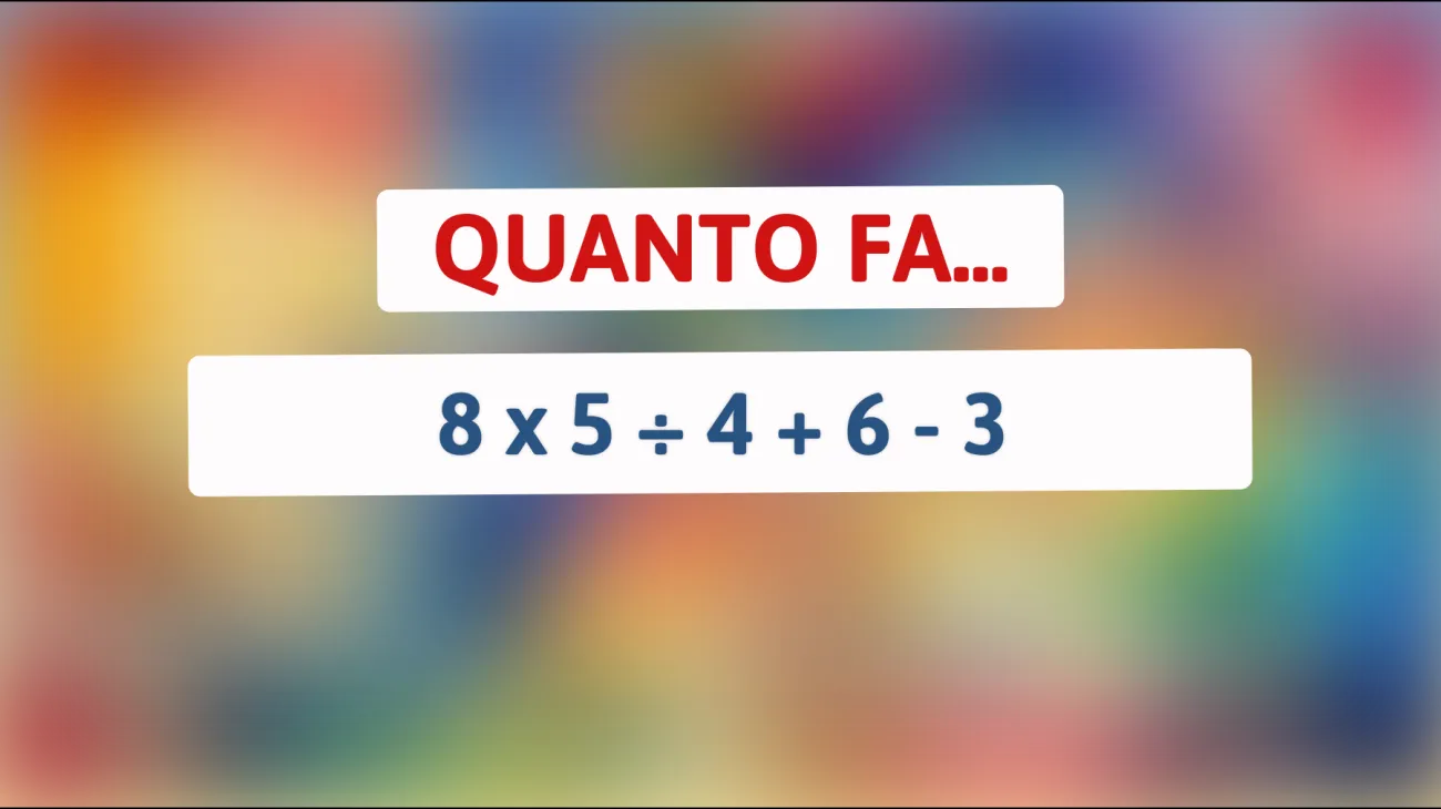 Solo i veri geni risolvono questo enigma matematico in meno di 10 secondi: ci riesci?"