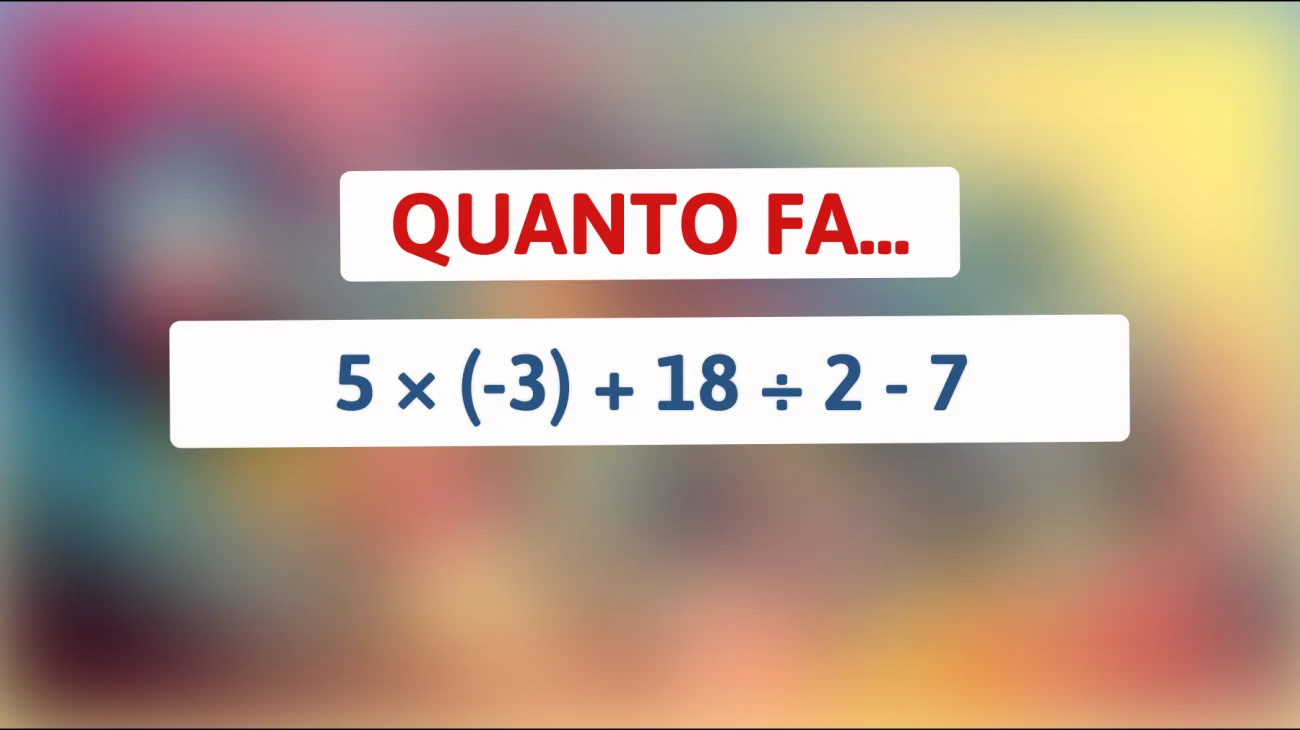 Solo il 1% delle persone può risolvere questo enigma matematico: sei tra i geni che ce la fanno?"