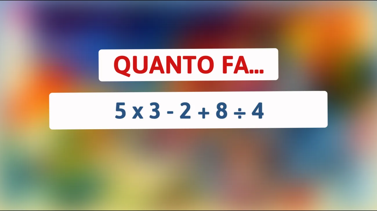 Solo il 2% delle persone riesce a risolvere questo semplice enigma matematico: hai il coraggio di provarci?"
