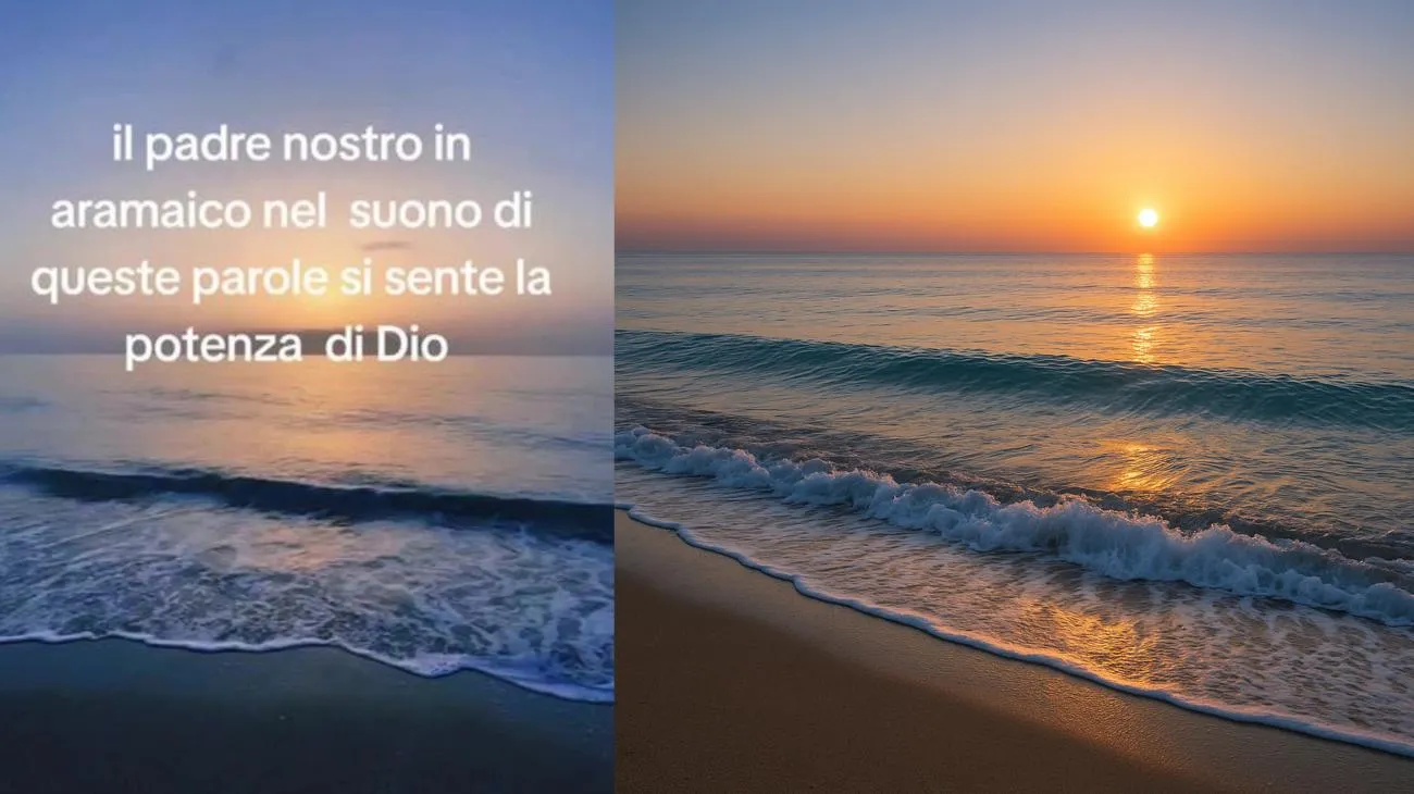 il padre nostro in aramaico nel suono di queste parole si sente la potenza di Dio"